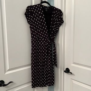 Ann Taylor Black Wrap Dress - 6 Petite